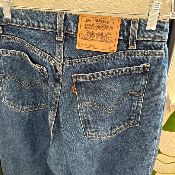 Vintage Orange Tab 960 Loose Fit Straight Leg Levi Jeans Size 8 Reg (28) - Picture 5 of 5